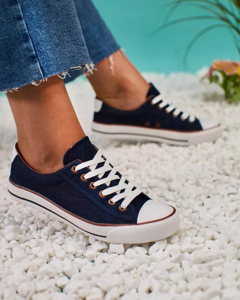 Royalfashion Bleu marine Baskets Gumpy pour femme