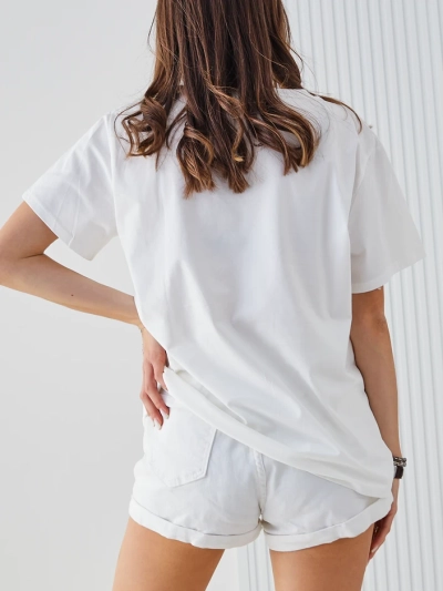 T-shirt en coton pour femmes Royalfashion avec impression