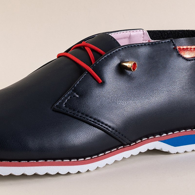 Chaussures à lacets bleu marine pour femmes Aphra - Footwear