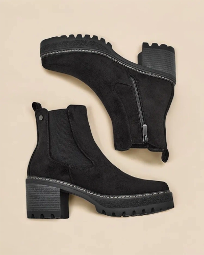 Bottines pour femmes en éco-suède Royalfashion sur une dernière Segori