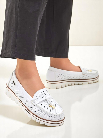Royalfashion Mocassins perforés pour femmes Elissas