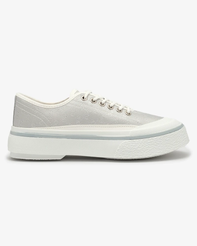 OUTLET Royalfashion Baskets compensées Ferriva gris clair pour femme