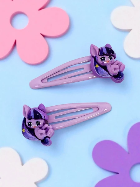 Barrettes avec une licorne