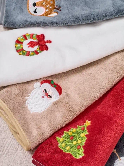 Ensemble de serviettes de Noël Royalfashion Joyeux Noël