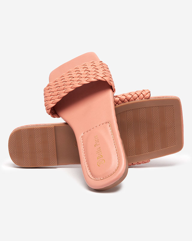 Chaussons femme corail à galon tressé Netyka - Footwear