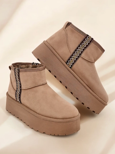Bottes courtes Royalfashion pour femmes style bottes de neige Haluzi