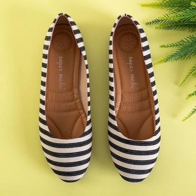 Ballerines femme beiges et noires Neptun - Footwear