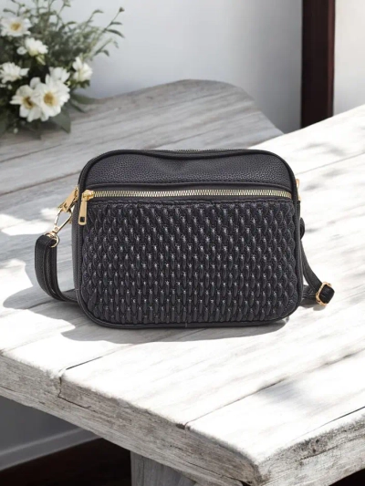 Sac à main féminin Royalfashion en cuir éco avec 3 compartiments, embossé