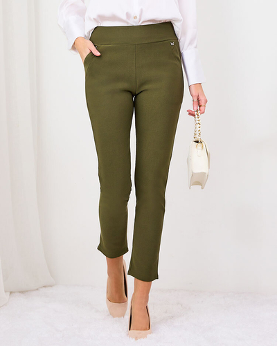 Royalfashion Leggings en éco-cuir pour femme noir a'la bells