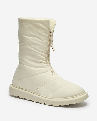 Beige chaussures pour femmes a'la bottes de neige Tirigga- Footwear