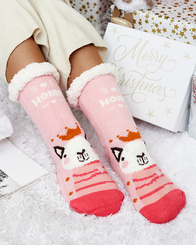 Royalfashion Chaussettes d'hiver pour femmes avec motif de Noël