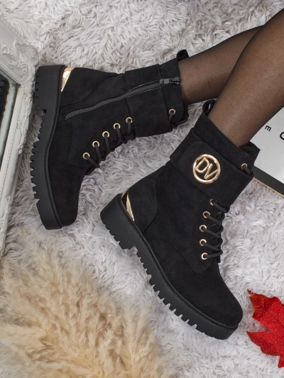 Bottines worker pour femmes avec décorations Lorice