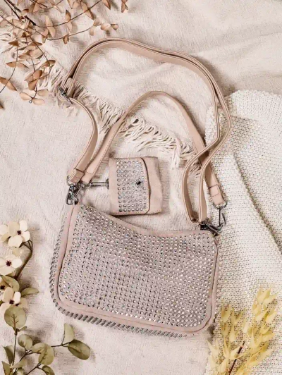 Royalfashion Petite sac à main pour femmes avec clous