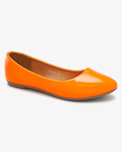 Ballerines laquées orange néon pour femme Fama - Footwear