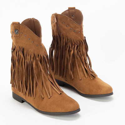 Bottines femme Cersida marron a'la cowboy boots - chaussures