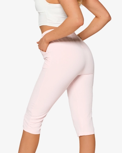 Rose Short en tissu pour femme 3/4- Vêtements