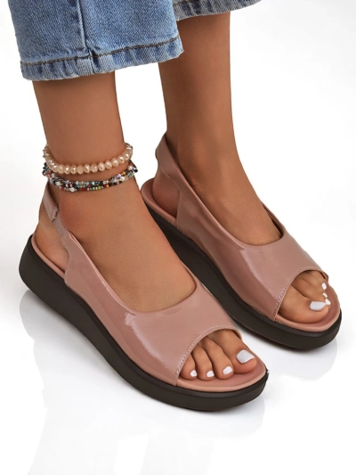 Royalfashion Sandales pour femmes à semelle épaisse Luna Shines