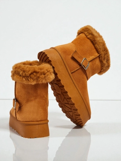 Royalfashion Bottes courtes de style bottes de neige pour femmes Myrelle