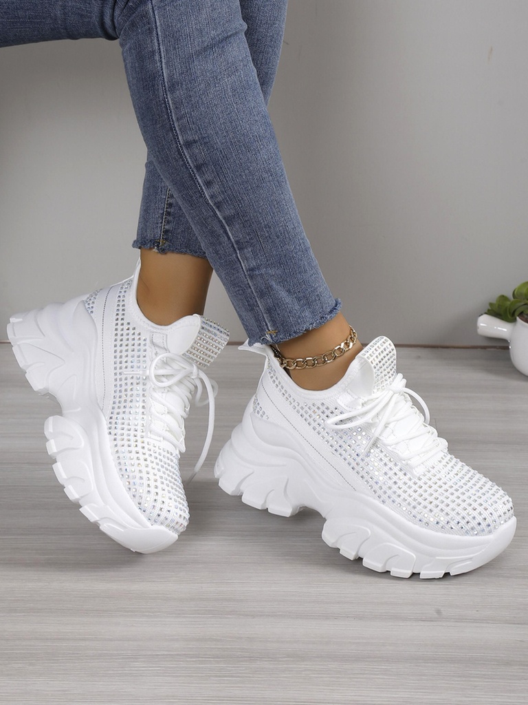 Baskets de sport pour femmes Royalfashion avec strass Blysco