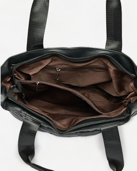 Royalfashion Sac à main femme matelassé noir