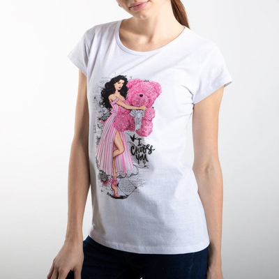 T-shirt blanc à manches courtes - Blouses 1