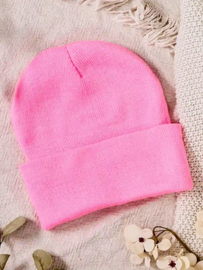 Bonnet double couche pour femmes en rose - Accessoires