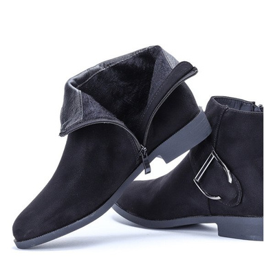 Bottes Jodhpur noires avec boucle Bianka - Chaussures 1