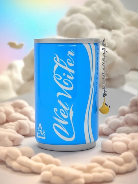 Azzurra Lux Candela - bougie parfumée aux nuages, design Mare Nostrum, 100g