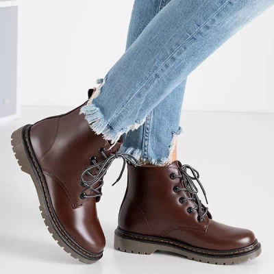 OUTLET Sacs en éco-cuir marron foncé pour femmes Sereia - Chaussures