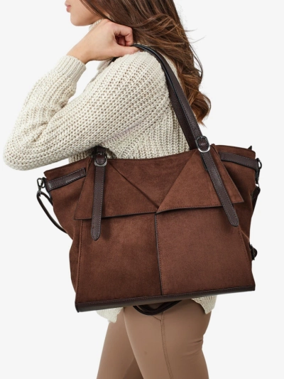 Sac à main shopper pour femmes en éco-daim Daville