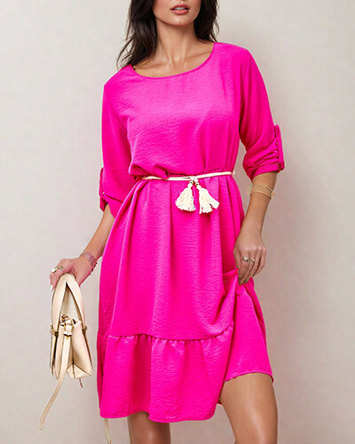 Royalfashion Robe femme longueur genou