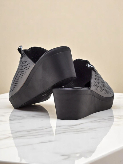Royalfashion Sandales compensées pour femmes Luna Wedge