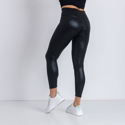 Treggings noirs pour femmes avec bordure brillante - Vêtements
