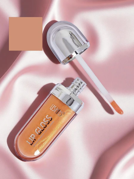 USHAS Gloss à Lèvres Pailleté couleur Or