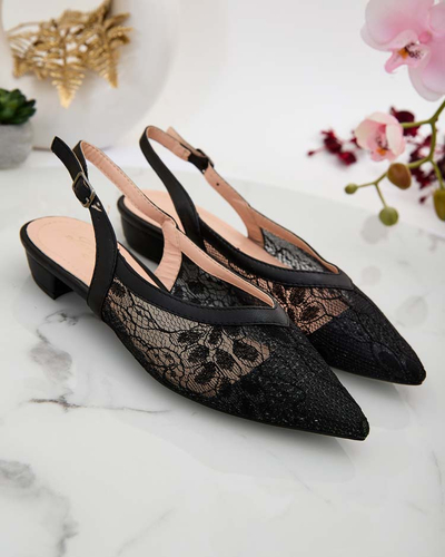 Royalfashion Sandales ballerines a'la pour femme avec dentelle Benoce