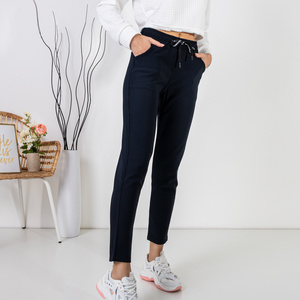 Pantalon de jogging femme bleu marine - Vêtements