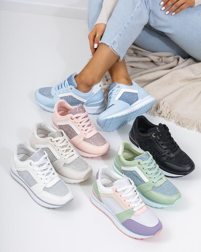 Baskets de sport vertes pour femmes avec paillettes Berilan - Footwear