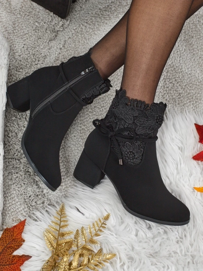 Bottines Diana Noires Élégantes pour l'Automne