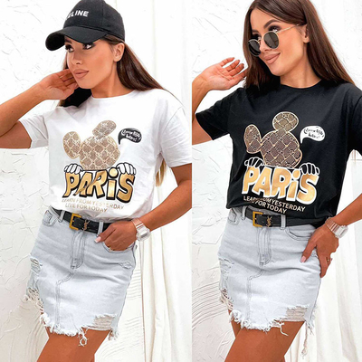 Royalfashion T-shirt imprimé pour femme
