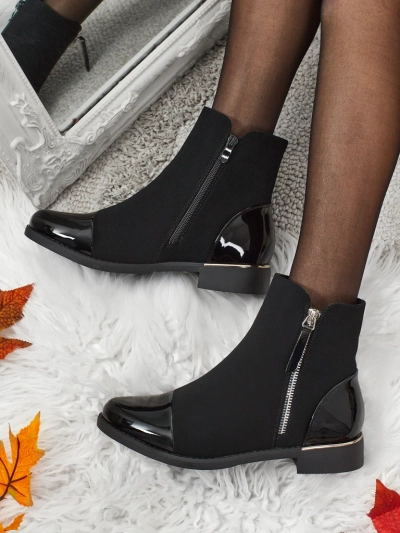 Bottines Luna Noires Élégantes pour l'Automne
