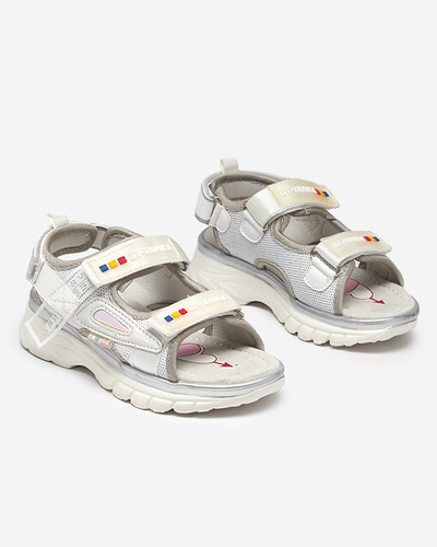 Sandales pour filles en blanc et gris Umaf - Footwear