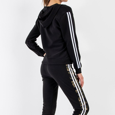 Ensemble de survêtement camouflage femme noir - Vêtements