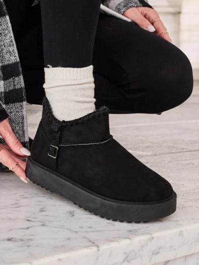 Royalfashion Bottines courtes pour femmes enneigées Ewioz