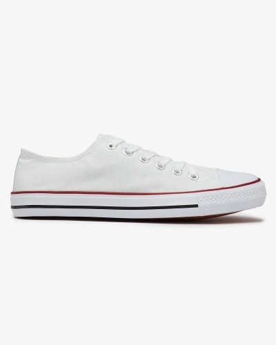 OUTLET Royalfashion Blanc baskets à lacets Ekileff pour homme