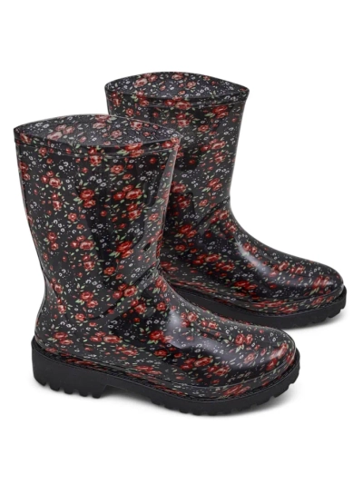 Bottes hautes noires pour femmes avec boucle Alecto- Footwear