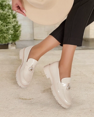 Royalfashion Mocassins laqués pour femme Bemies