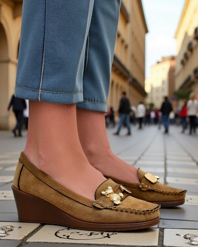 Royalfashion Mocassins femmes sur une faible plateforme Mollan