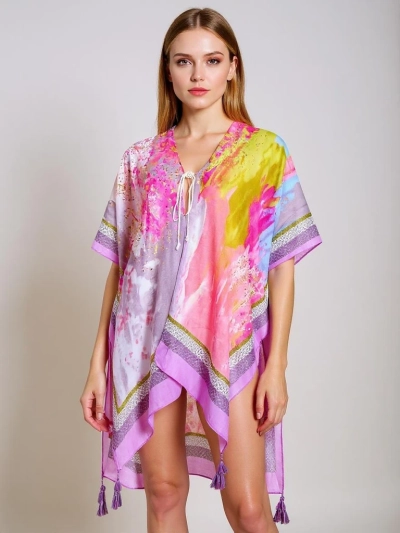 Paréo Anthea – Robe de plage colorée Royalfashion aux genoux, universelle