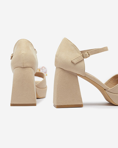 Sandales à talons hauts pour femmes avec cristaux Celidi - Footwear