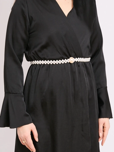 Ceinture élastique pour femmes avec perles